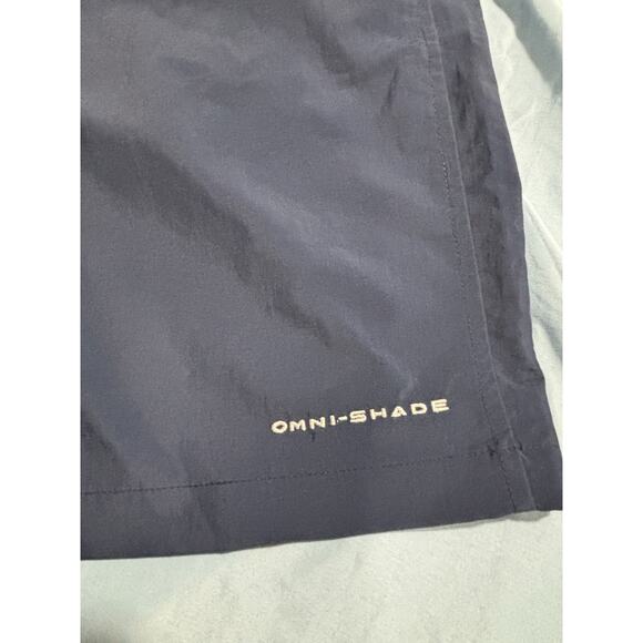 Columbia PFG Omni Shade UPF 50 Navy Blue Cargo Bahama Shorts XXL 8” Inseam NWT - Picture 4 of 9